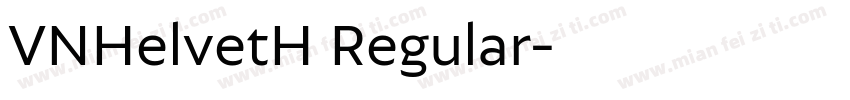 VNHelvetH Regular字体转换